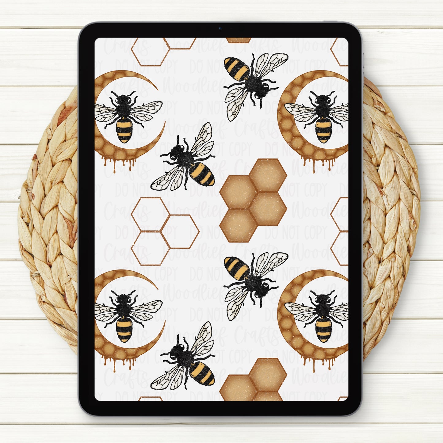 Sweet Like Honey Seamless Digital Paper | Two Scales Included