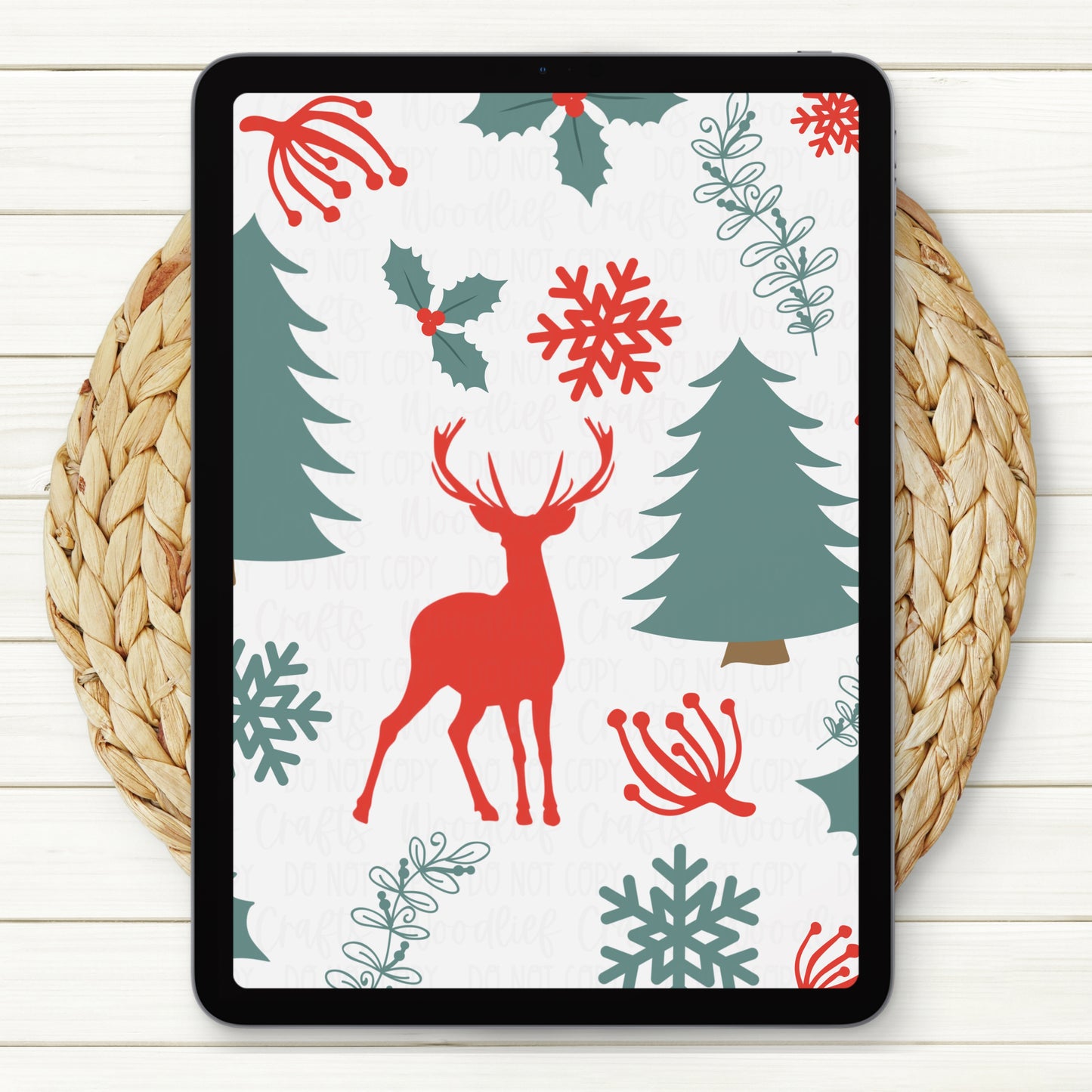 Tis The Season Seamless Digital Paper | Two Scales Included