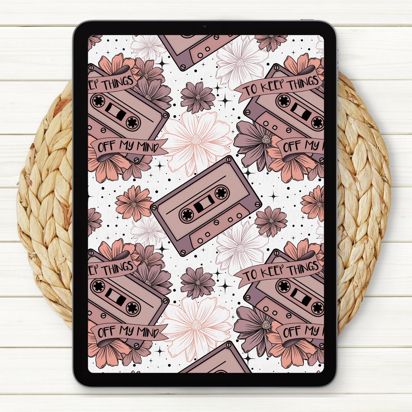 To Keep Things Off My Mind Seamless Digital Paper | Two Scales Included