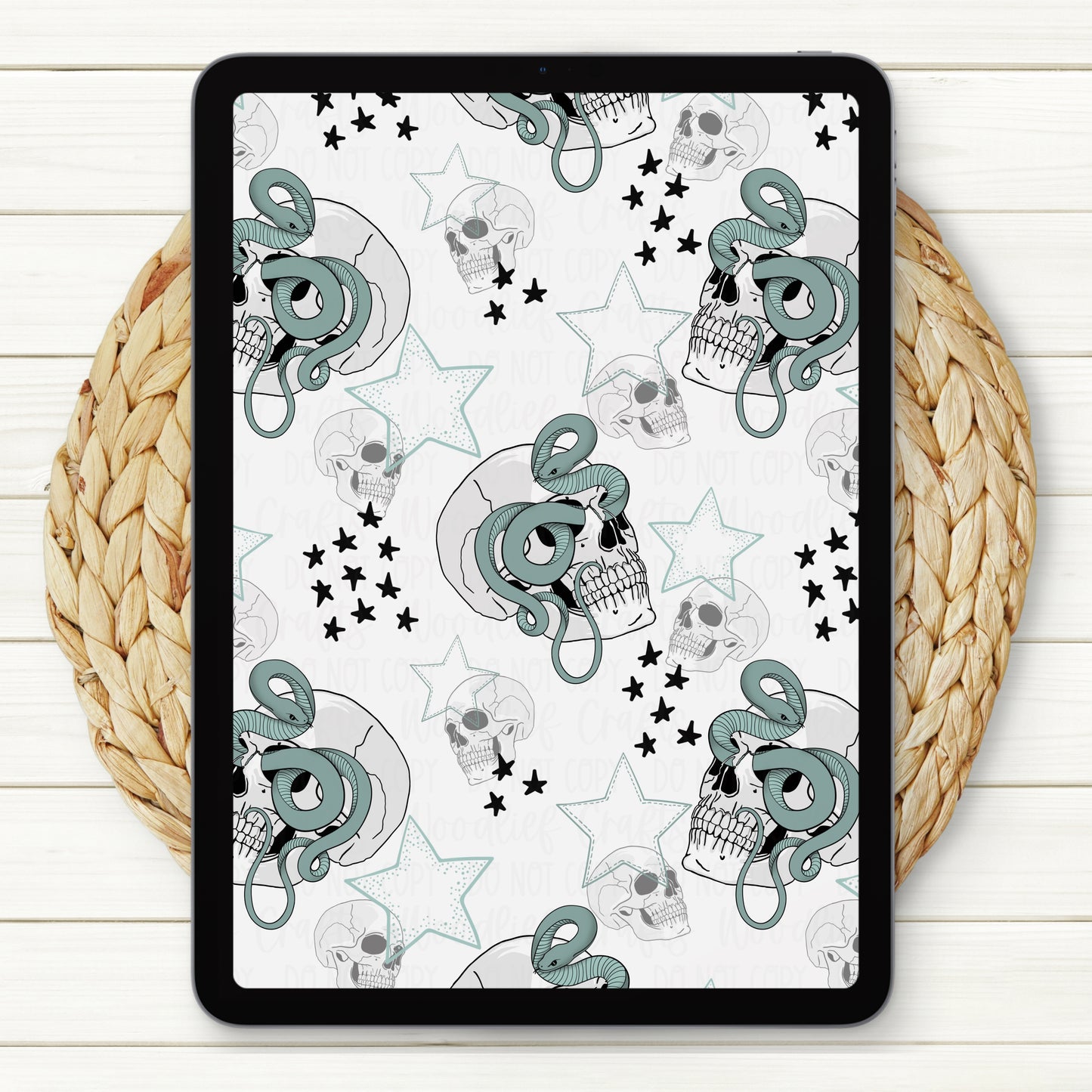 Trust No One Seamless Digital Paper | Two Scales Included