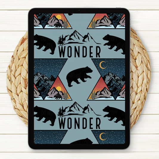 Wonder Seamless Paper | Blue Background | Two Scales Included