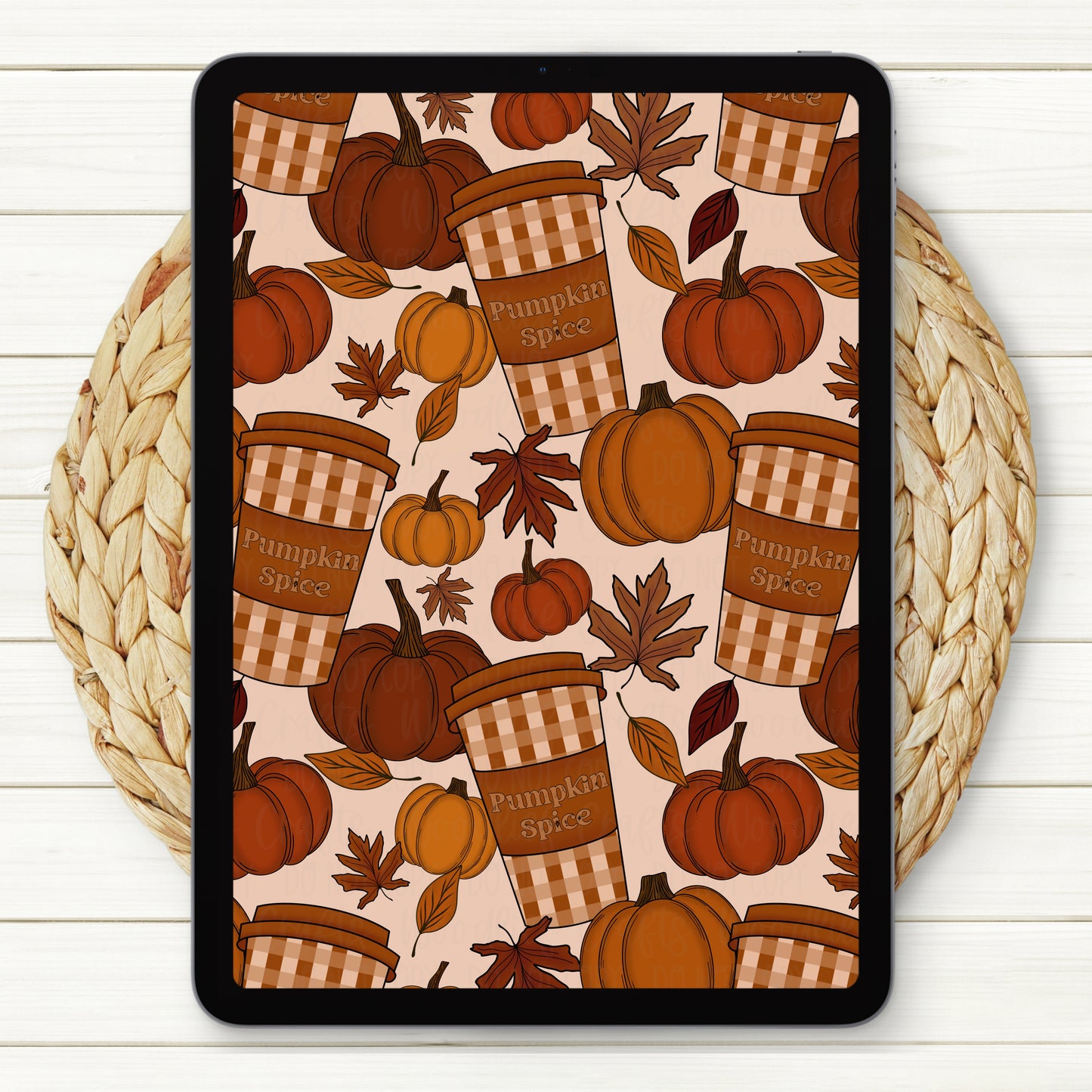 Pumpkin Spice Seamless Digital Paper | Two Scales Included