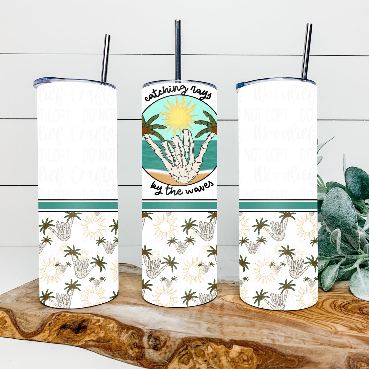 Catching Rays 20oz Tumbler Wrap | Split Tumbler Wrap | Seamless Tumbler Wrap