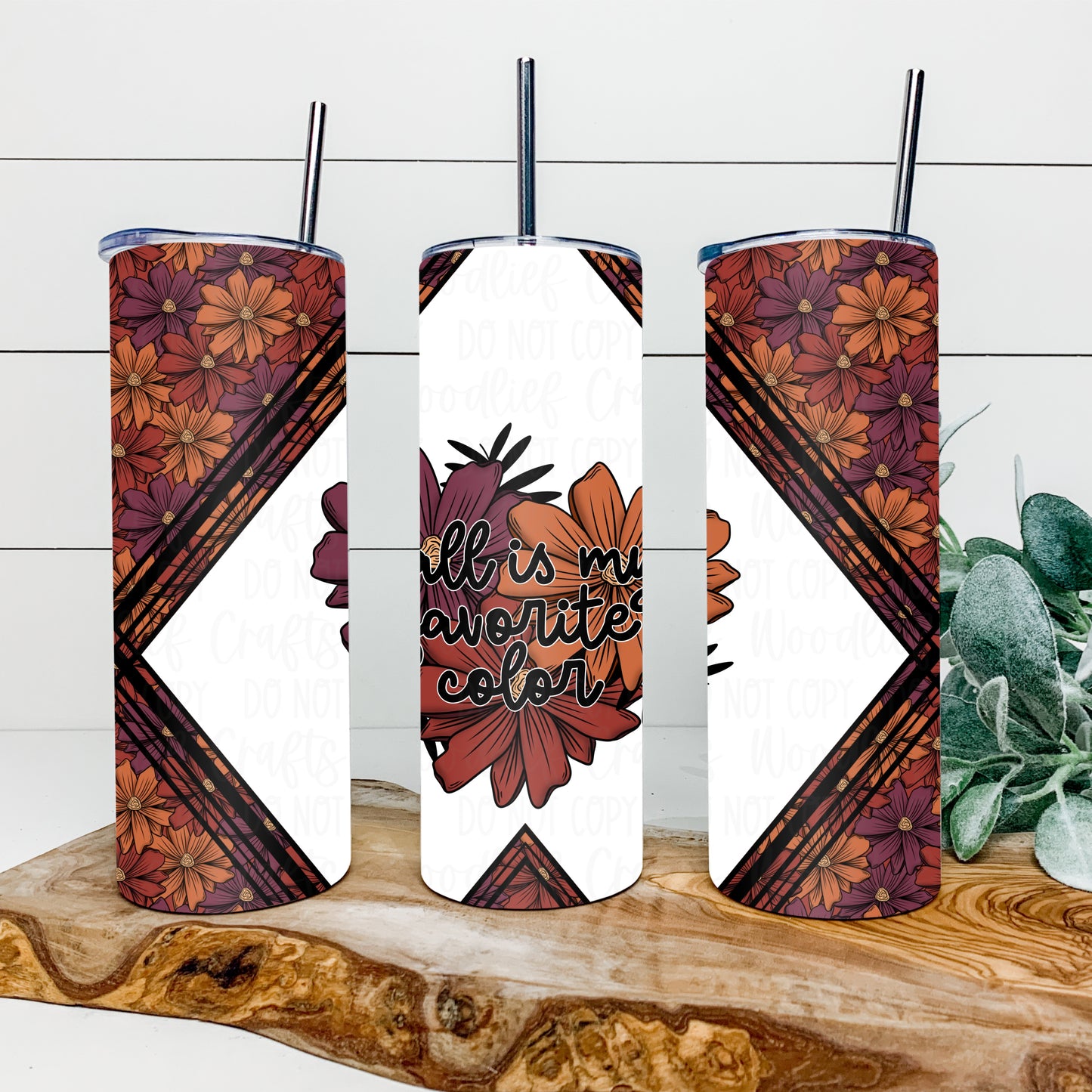 Fall Is My Favorite Color 20oz Tumbler Wrap | X Split Tumbler Wrap | Seamless Tumbler Wrap