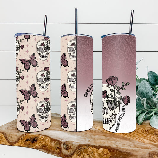 You’re Never Alone When You Have Demons 20oz Tumbler Wrap | Split Tumbler Wrap