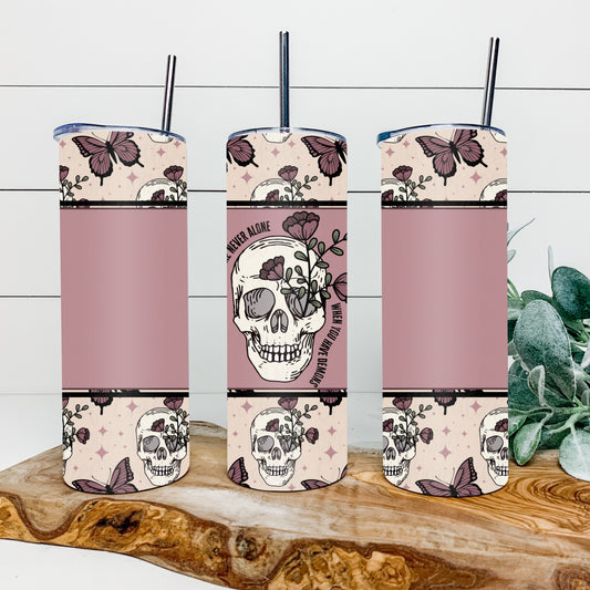 You’re Never Alone When You Have Demons 20oz Tumbler Wrap | Split Tumbler Wrap | Seamless Tumbler Wrap