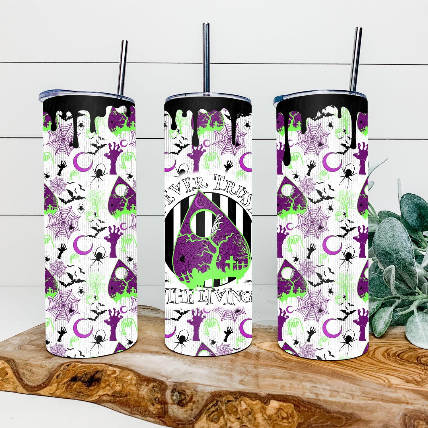 Never Trust The Living 20oz Tumbler Wrap | Seamless Tumbler Wrap