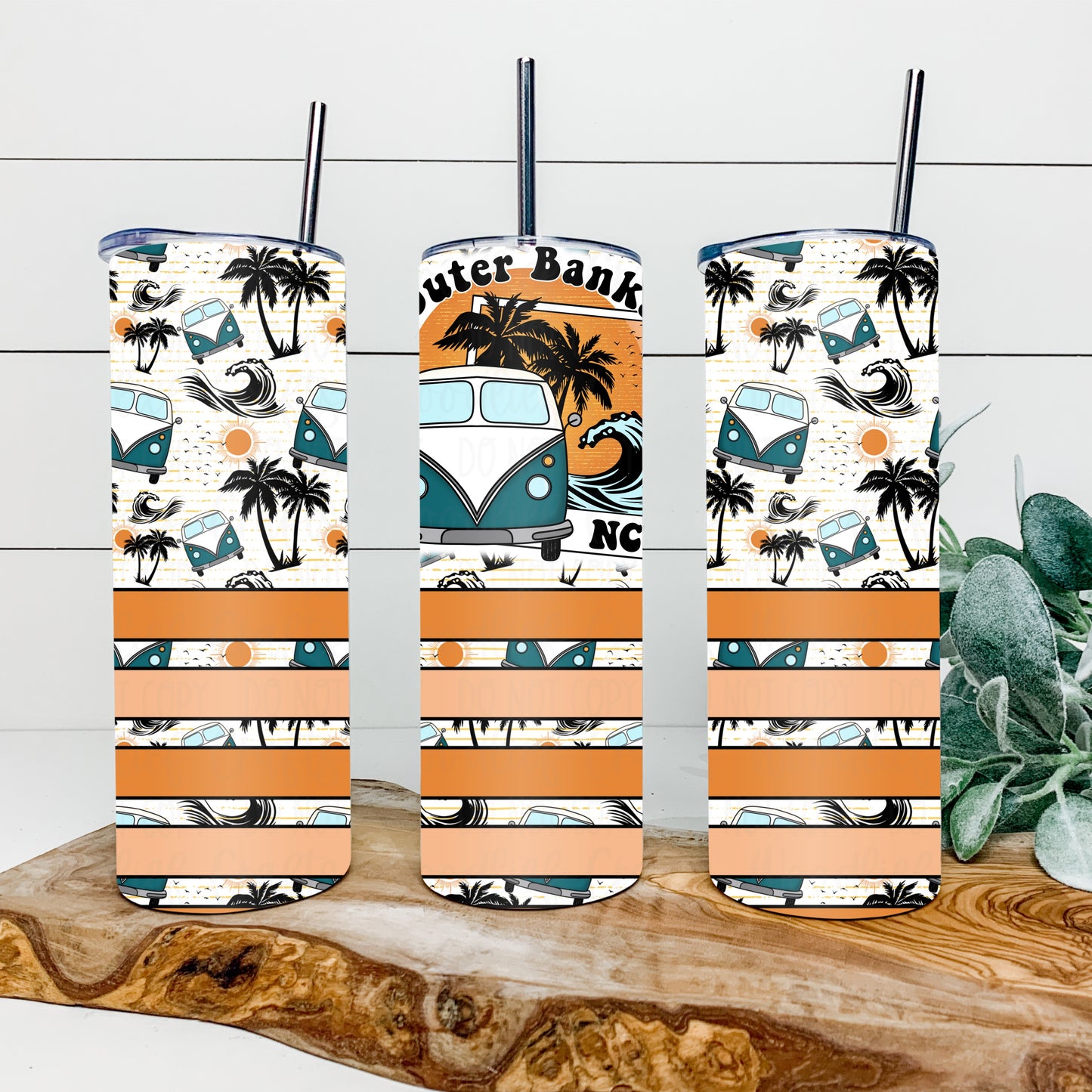 Outer Banks 20oz Tumbler Wrap | Striped Tumbler Wrap | Seamless Tumbler Wrap