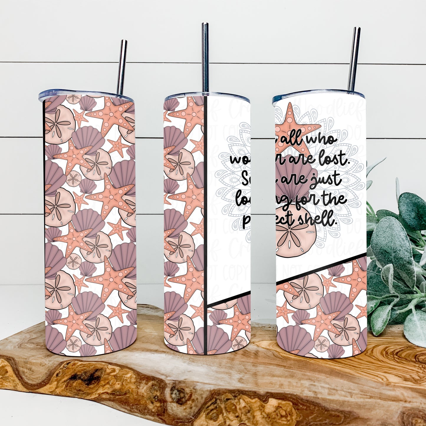 Perfect Shell 20oz Tumbler Wrap | Split Tumbler Wrap