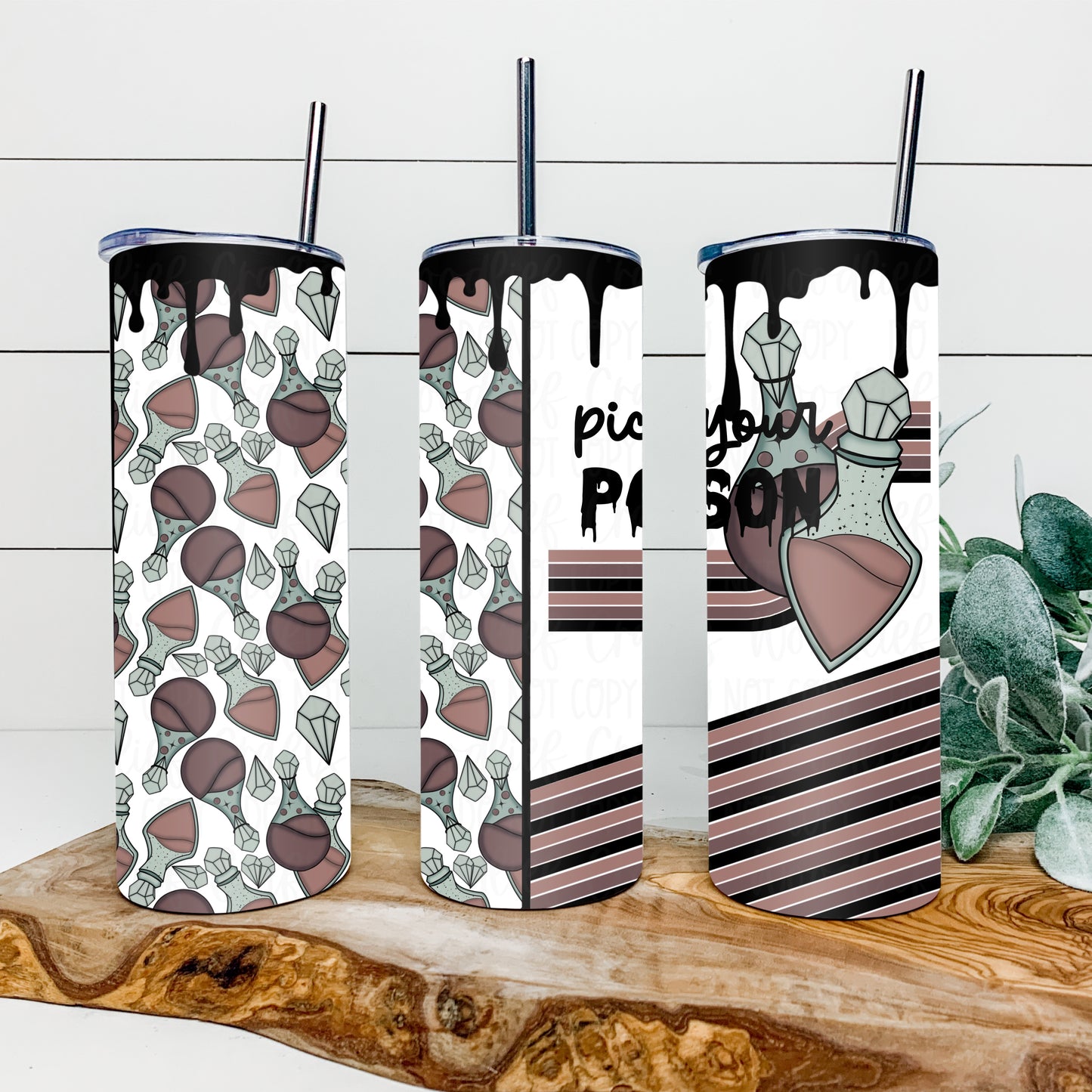 Pick Your Poison 20oz Tumbler Wrap | Split Tumbler Wrap