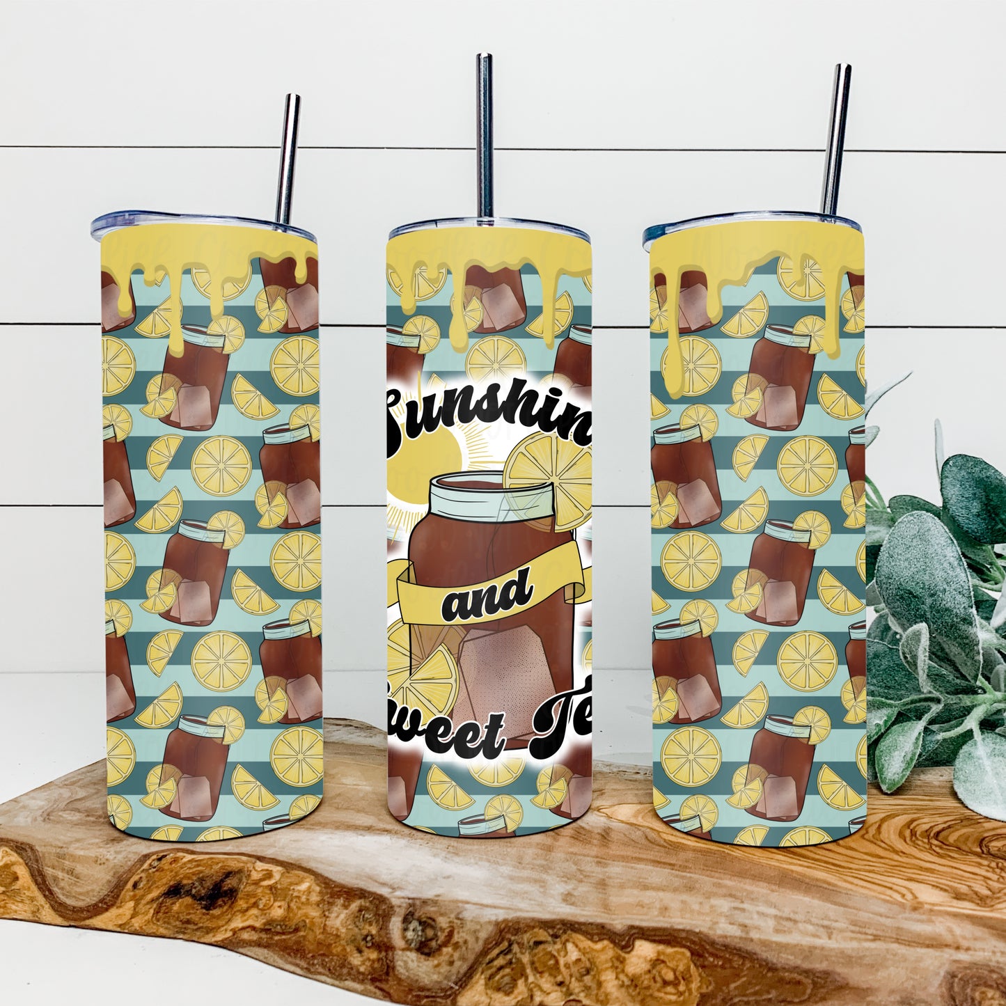 Sunshine And Sweet Tea 20oz Tumbler Wrap | Seamless Tumbler Wrap