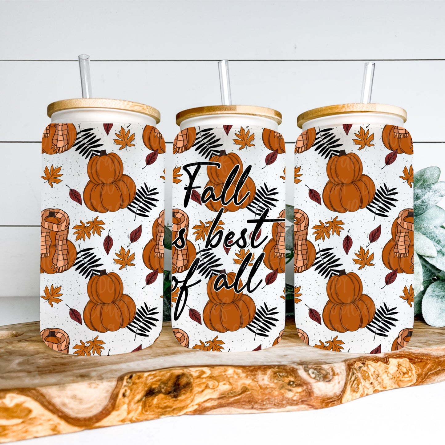 Fall Is Best Of All 16oz Tumbler Wrap | Seamless Tumbler Wrap