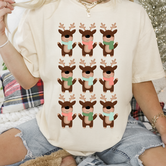 Reindeer Grid Digital Download